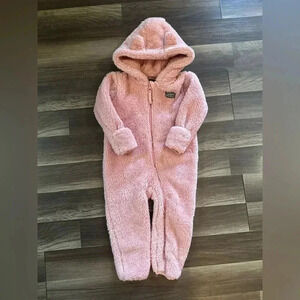 Eddie Bauer - Pink Teddy Bear Suit 🧸 (24 months)
